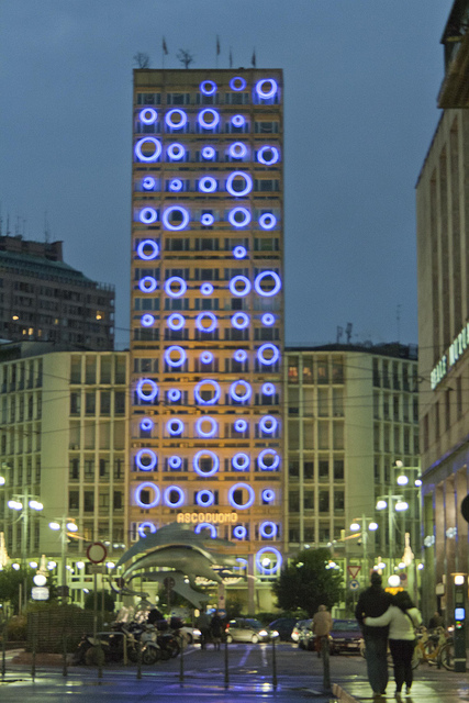 Love In Blue #moods #diaz #luci #accadeamilano #centre #variations #piazza diaz #lombardia #blu #italy #city #blue #piazza #love #center #LED #milano #2010 #milan #lights #led2010